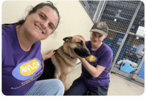 Jamie at his place of volunteer work at AWLQ